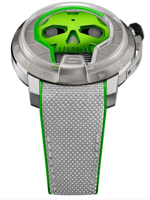 Buy Replica HYT Skull 48.8 Green Men S48-TT-34-RF-RA watch